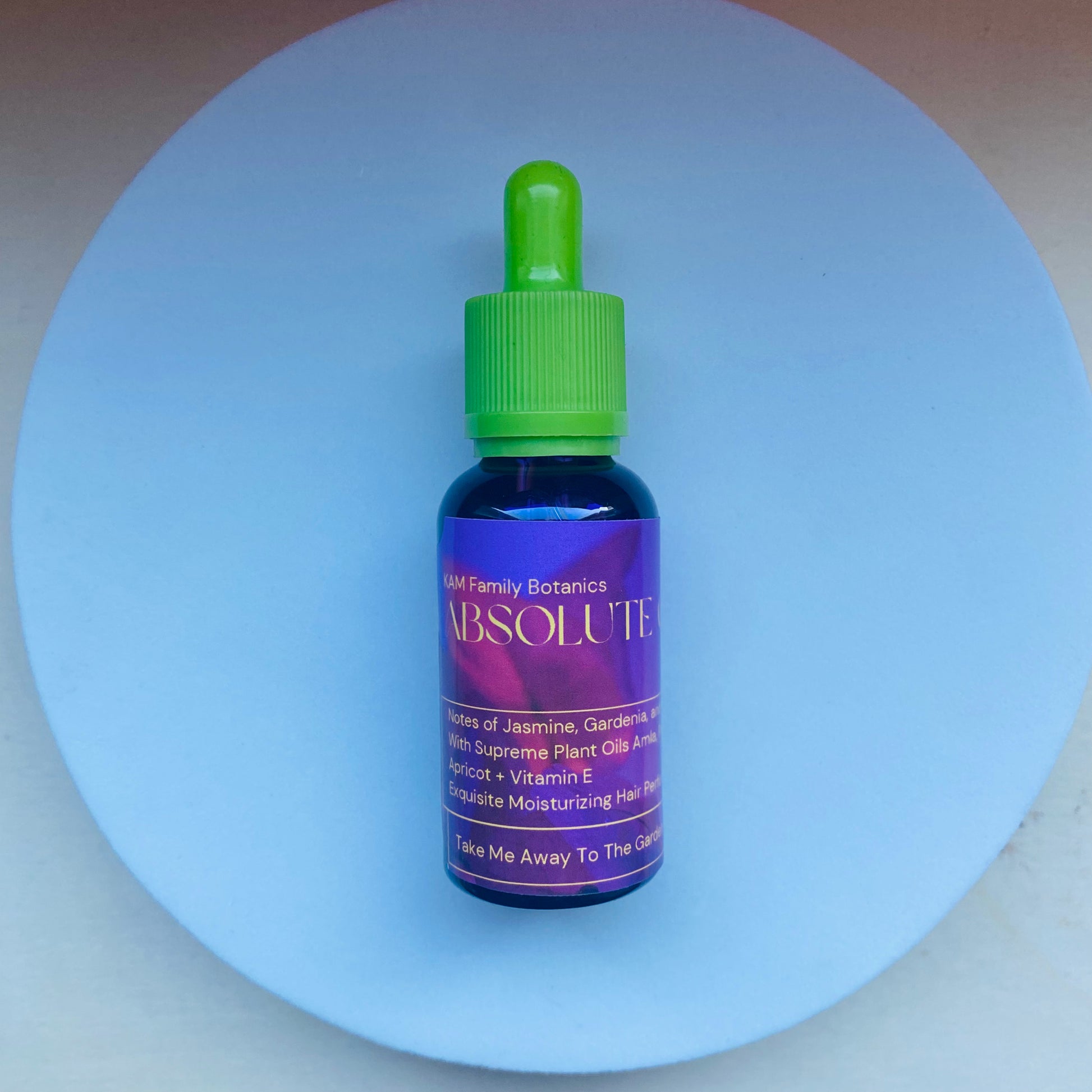 Perfume oil with natural unrefined oils and fragrance
