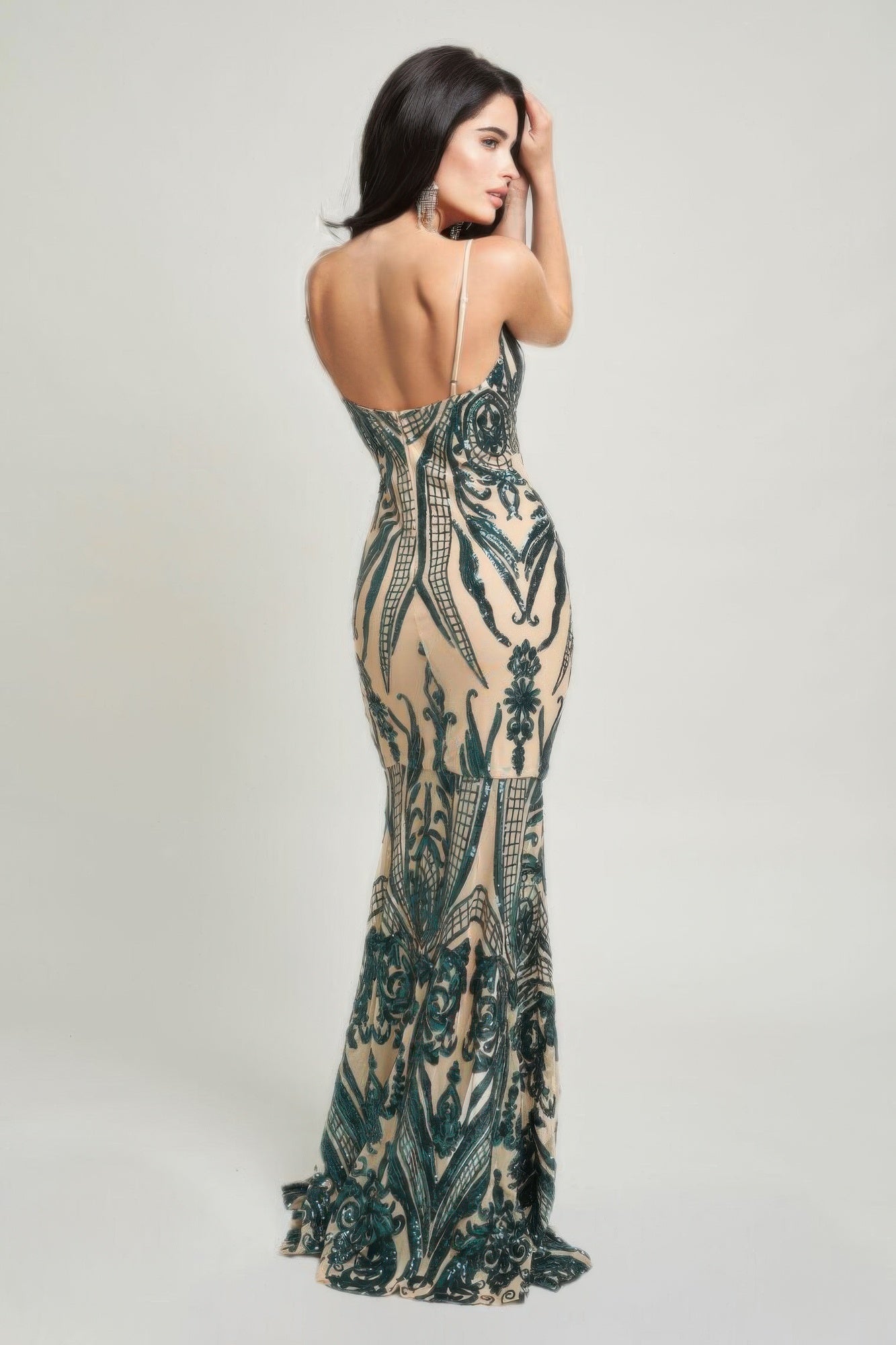 Art Couture Sequins Maxi Dress - KAM Family Botanics