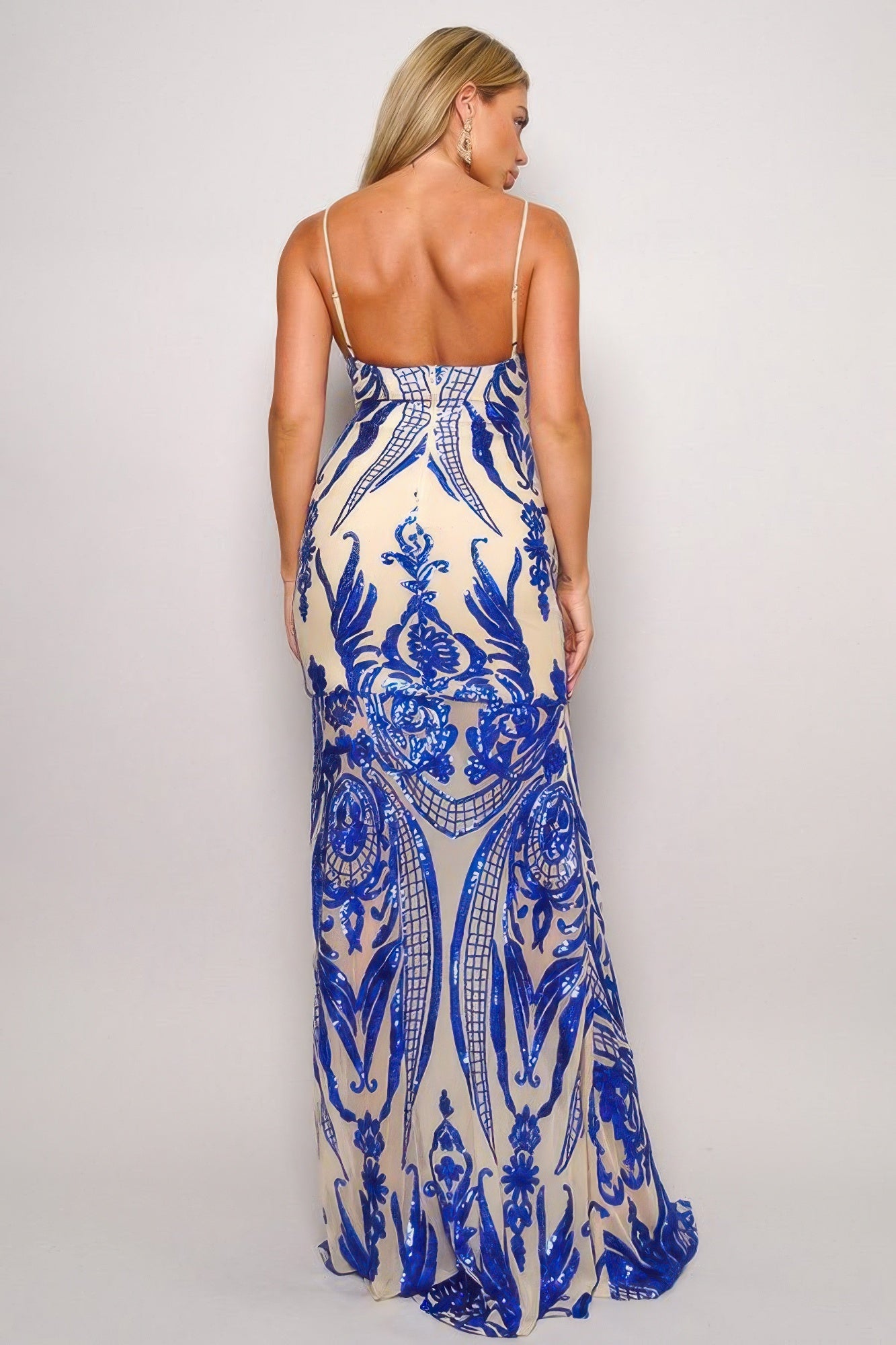 Art Couture Sequins Maxi Dress - KAM Family Botanics