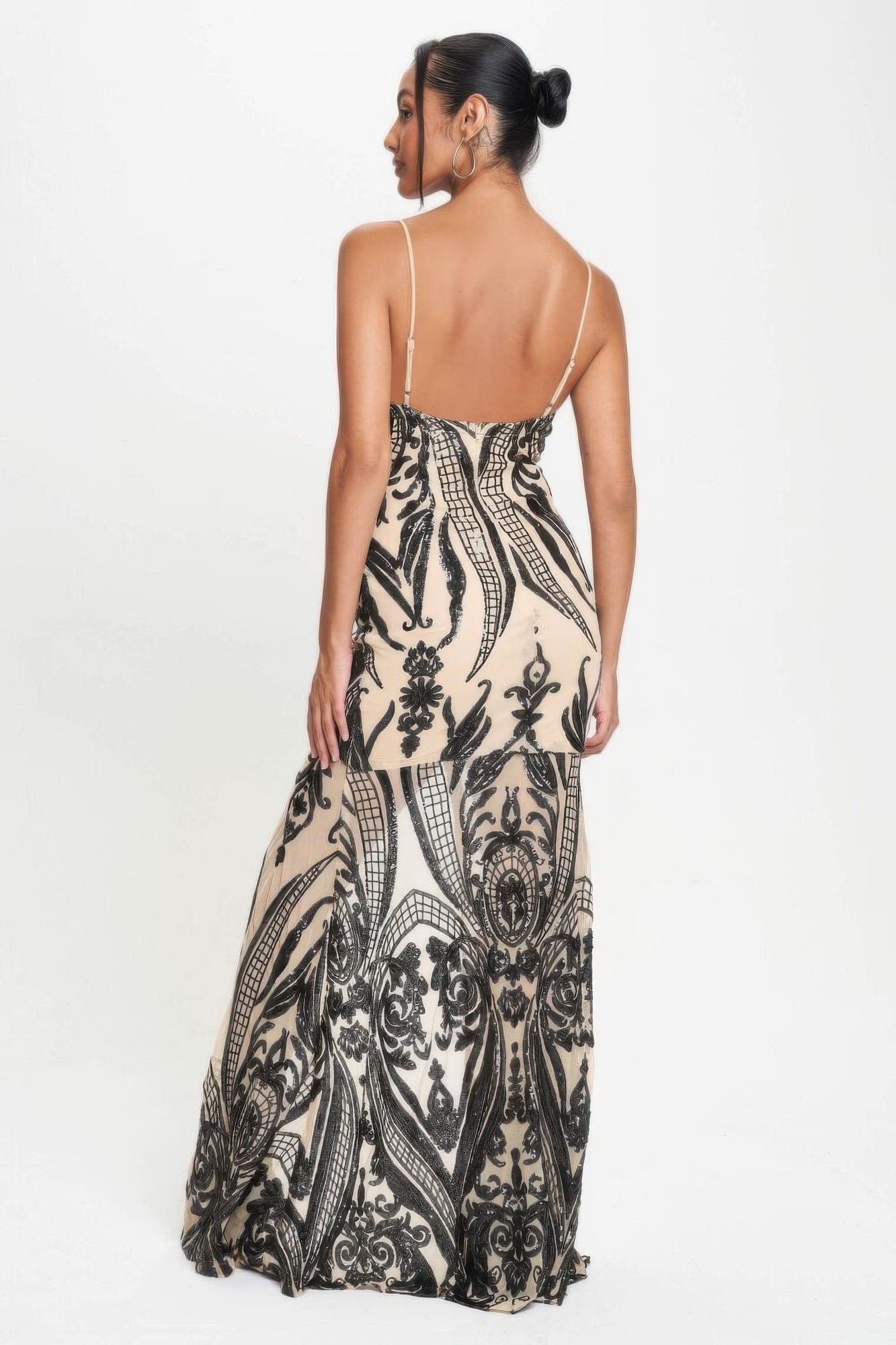 Art Couture Sequins Maxi Dress - KAM Family Botanics