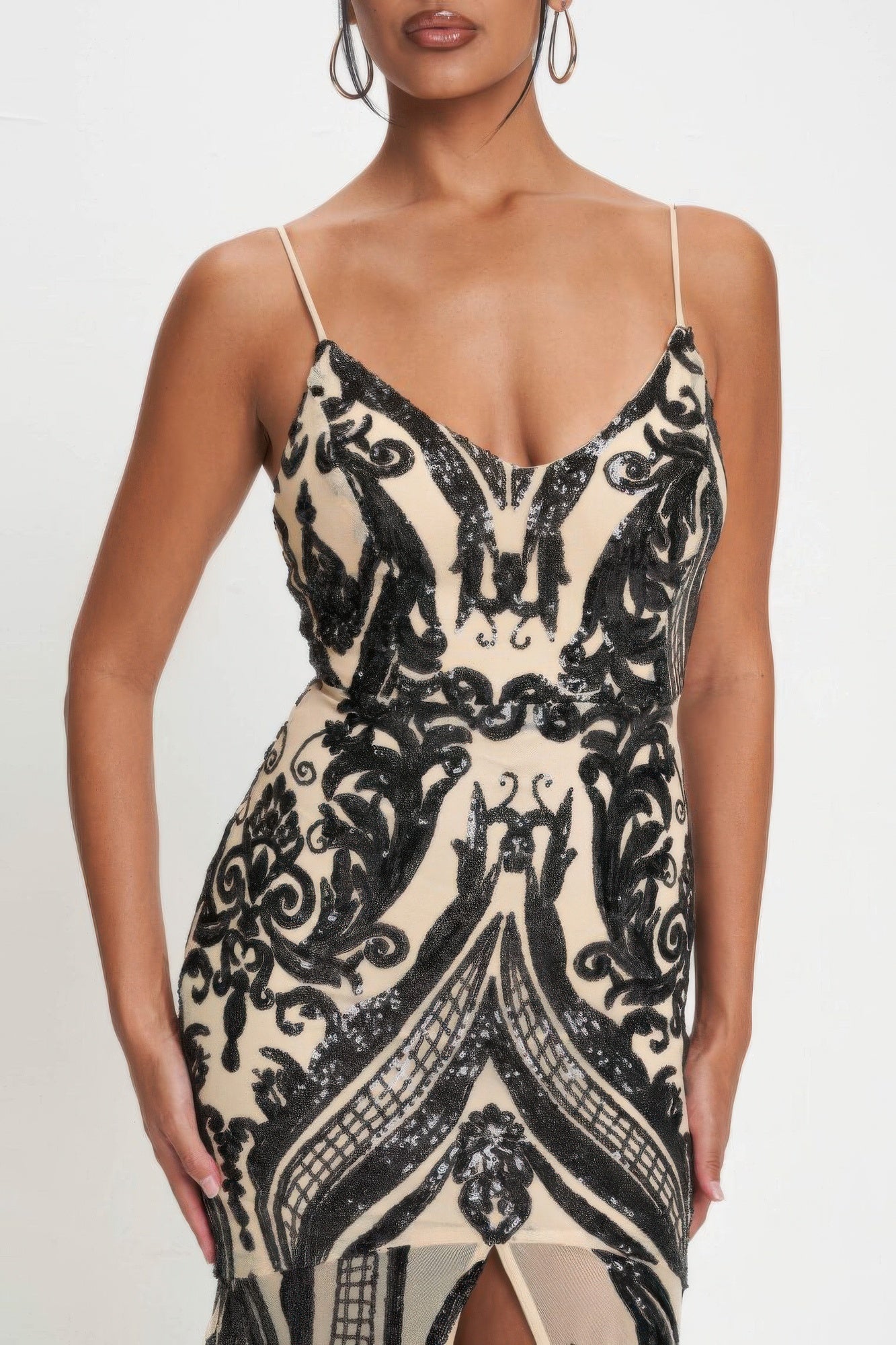 Art Couture Sequins Maxi Dress - KAM Family Botanics