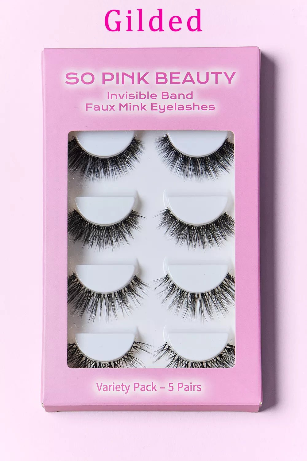 Beautiful Faux Mink Eyelashes Variety Pack 5 Pairs - KAM Family Botanics By Kesha