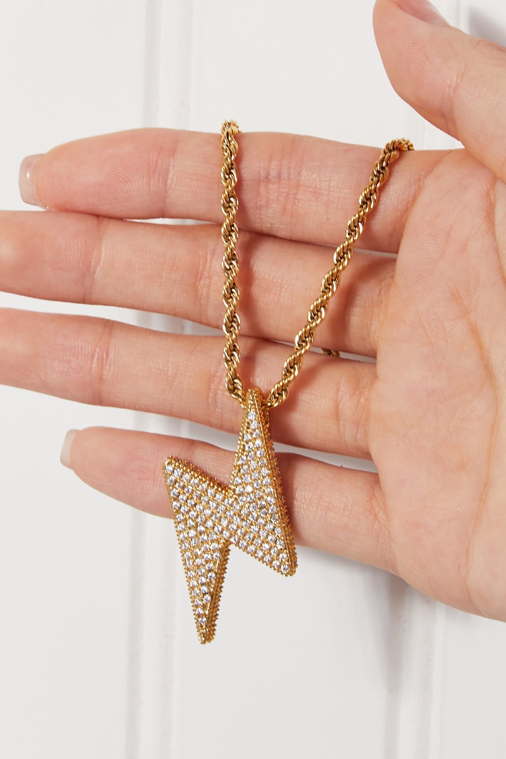 Brazen Lightning Pendant Necklace - KAM Family Botanics By Kesha