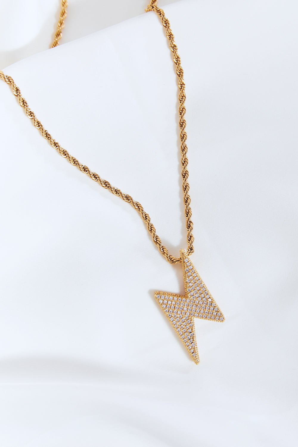Brazen Lightning Pendant Necklace - KAM Family Botanics By Kesha