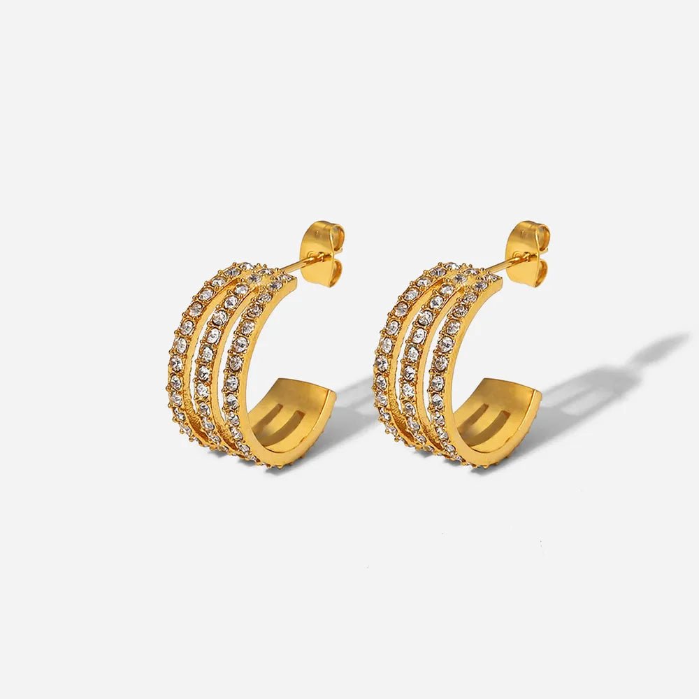 Classic Shine Hoop earrings - KAM Family Botanics By Kesha