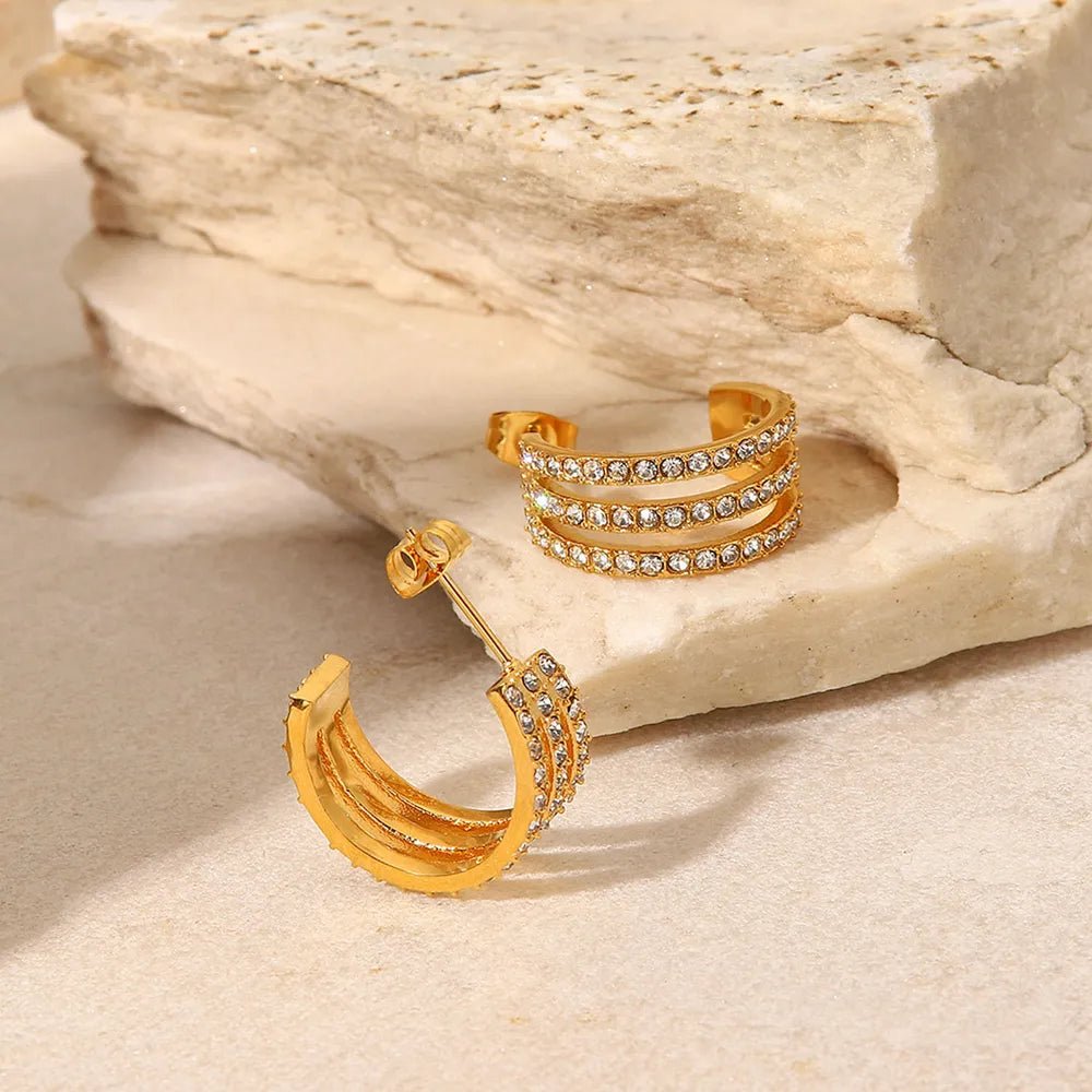 Classic Shine Hoop earrings - KAM Family Botanics By Kesha