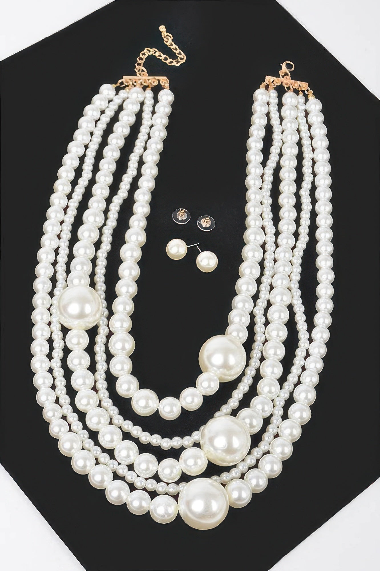 Classic & Vivacious Multi Pearl Necklace & Earrings - KAM Family Botanics