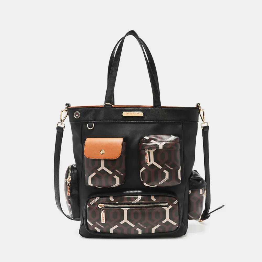 Fashion Geometric Tote Bag - KAM Family Botanics By Kesha