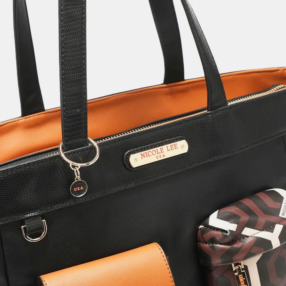 Fashion Geometric Tote Bag - KAM Family Botanics By Kesha