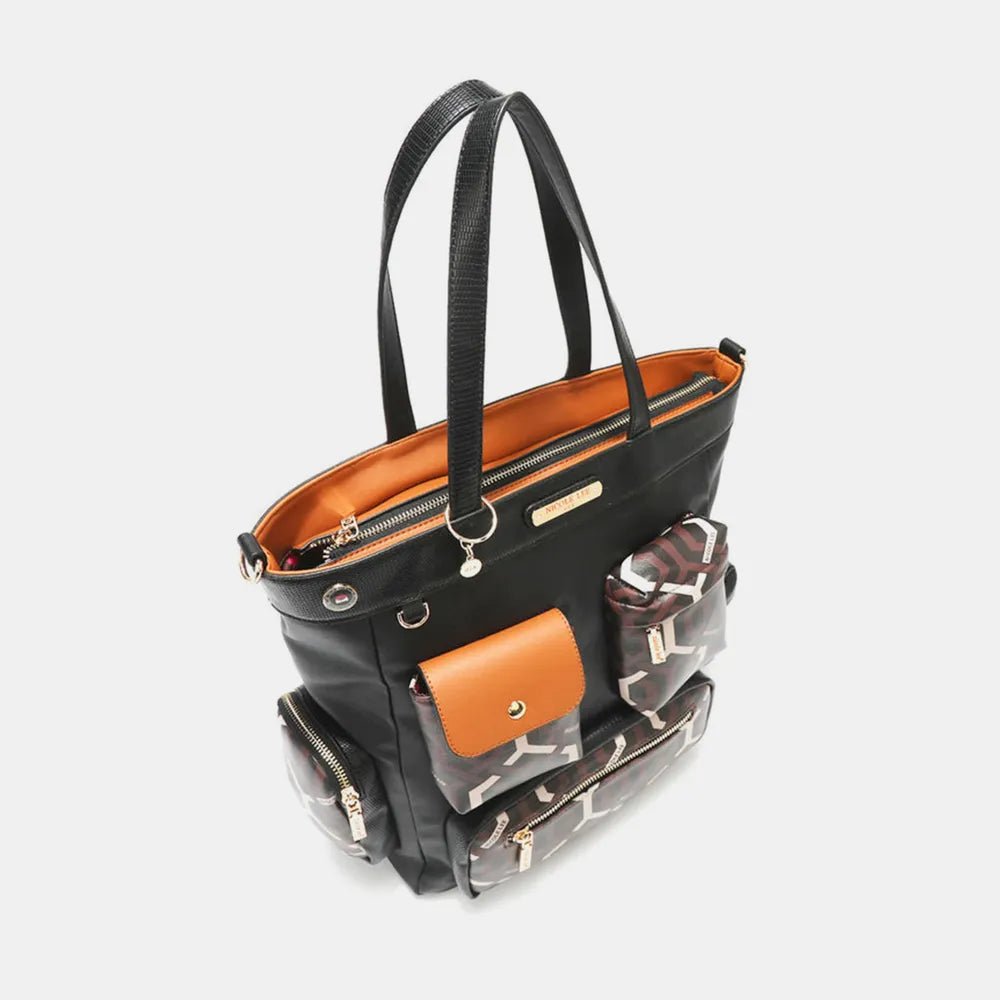 Fashion Geometric Tote Bag - KAM Family Botanics By Kesha