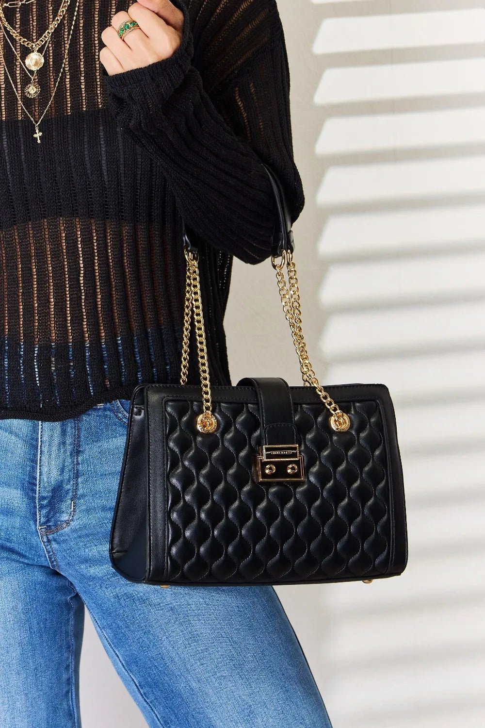Fashionable Textures Handbag - KAM Family Botanics By Kesha