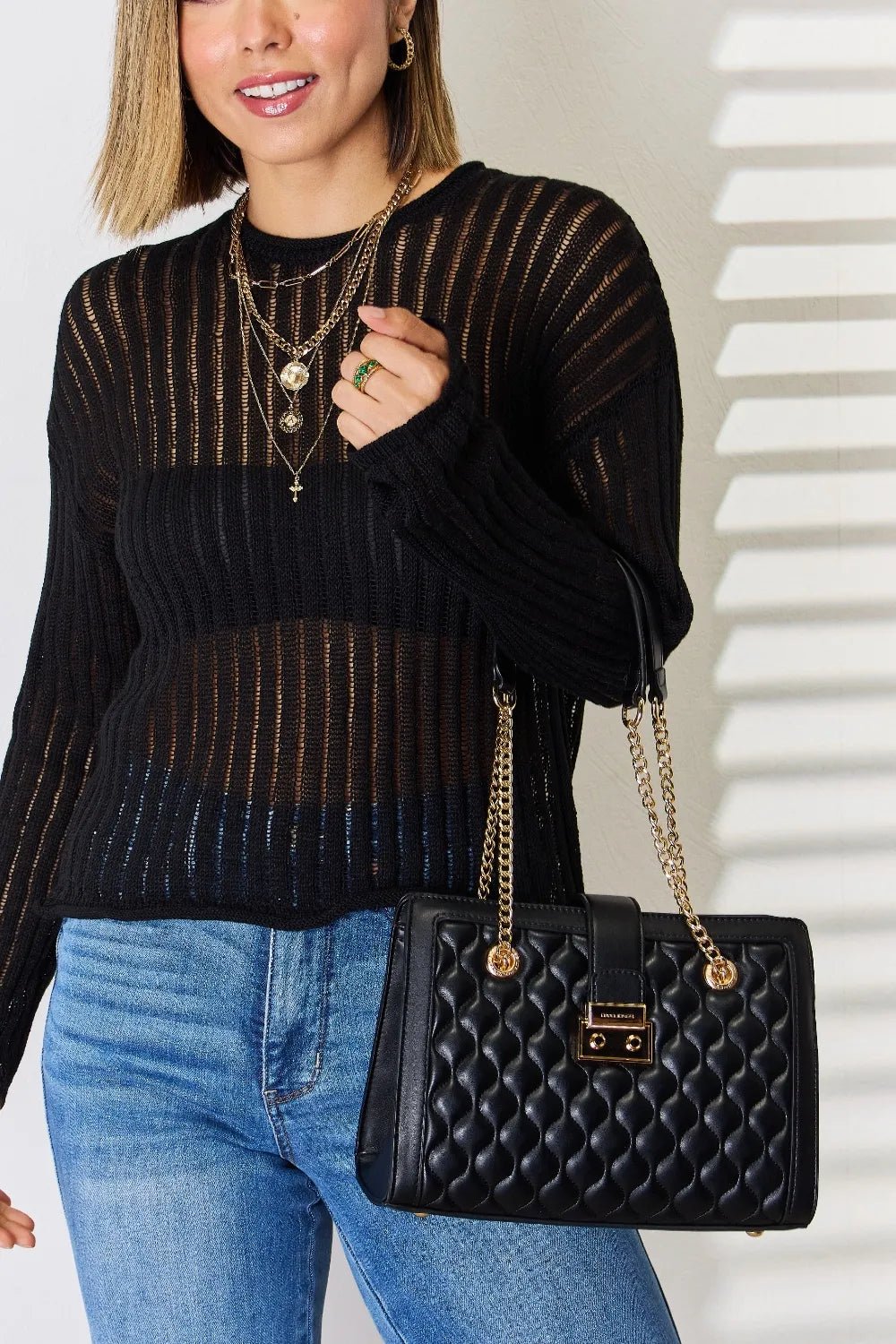 Fashionable Textures Handbag - KAM Family Botanics By Kesha