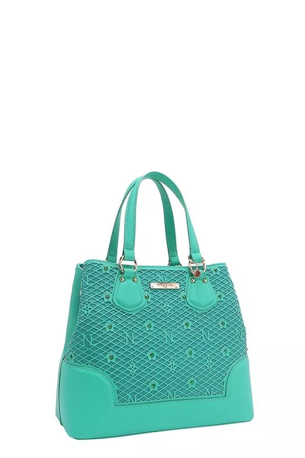 Fashionista Monogram Pattern Handbag - KAM Family Botanics By Kesha