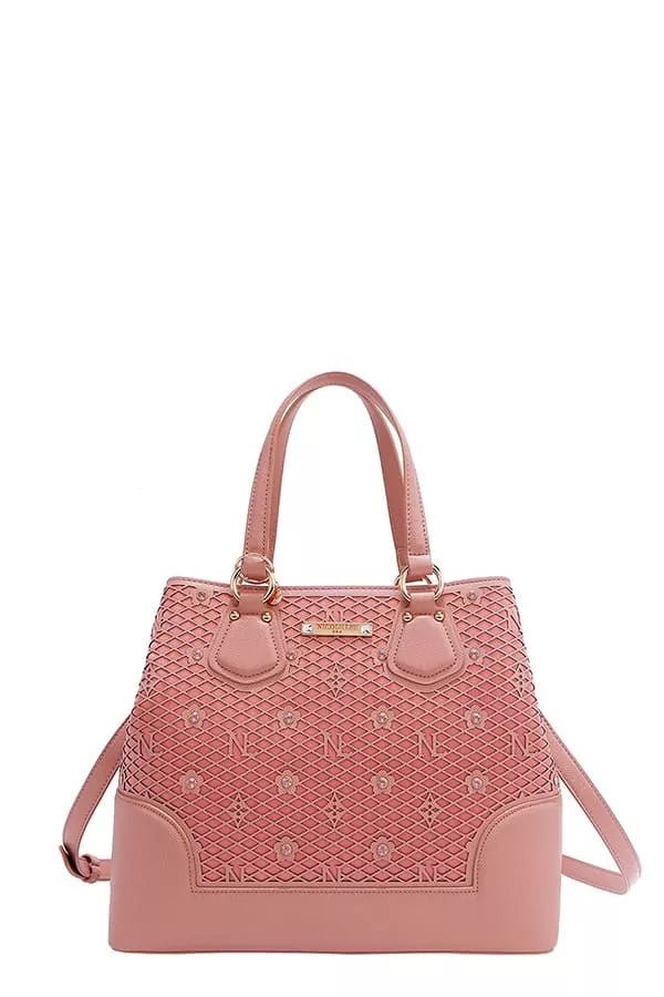 Fashionista Monogram Pattern Handbag - KAM Family Botanics By Kesha