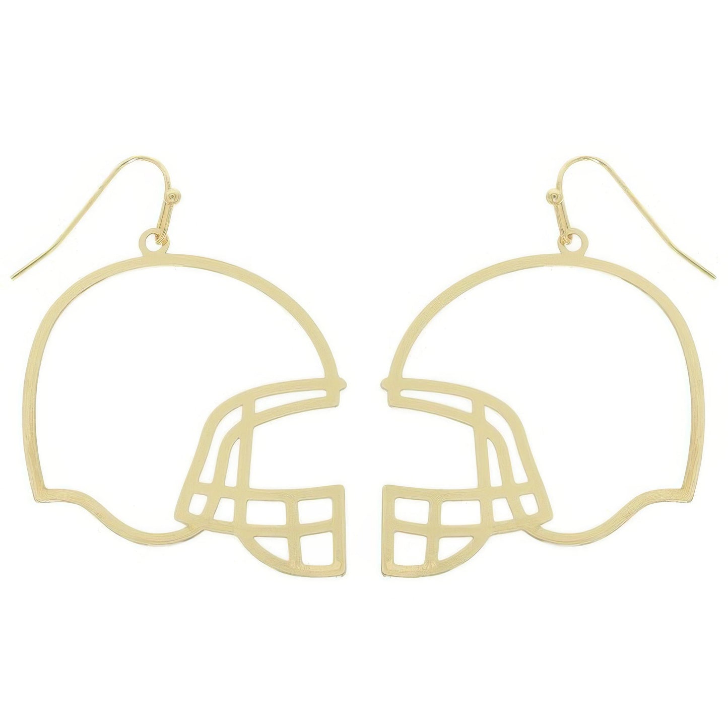 Football Helmet Cutout Dangle Earrings - KAM Family Botanics