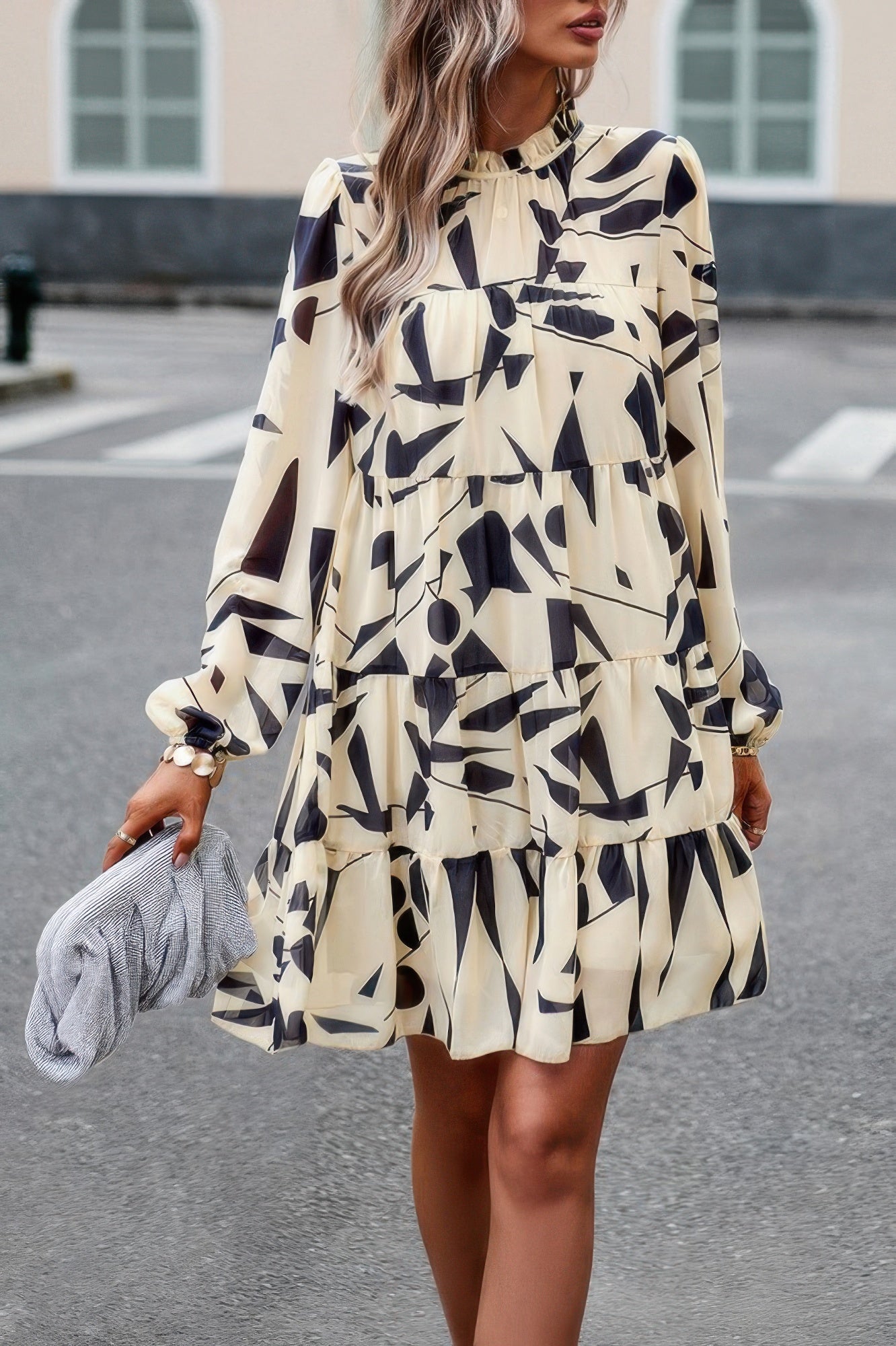 Girlish and Prissy Ruffle Midi Dress - KAM Family Botanics