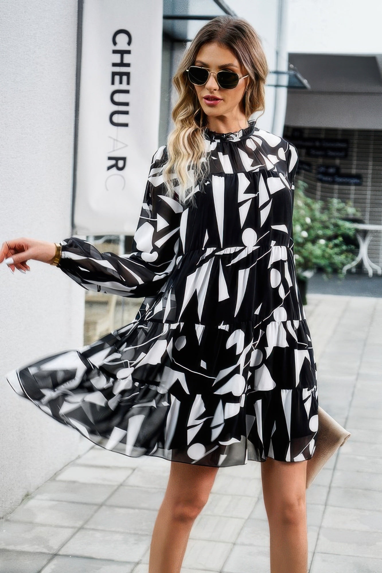 Girlish and Prissy Ruffle Midi Dress - KAM Family Botanics
