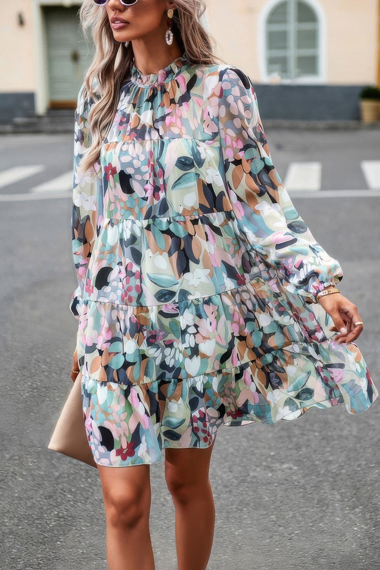 Girlish and Prissy Ruffle Midi Dress - KAM Family Botanics