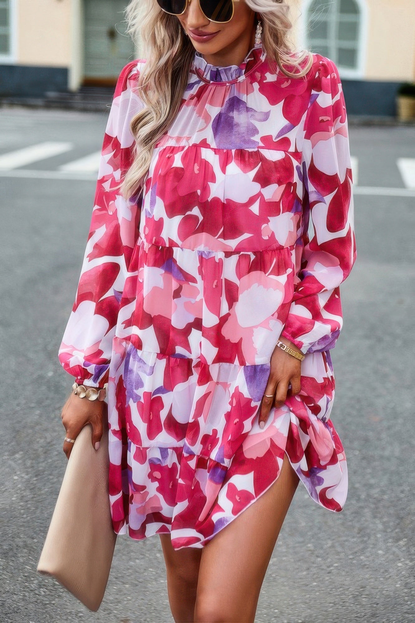 Girlish and Prissy Ruffle Midi Dress - KAM Family Botanics