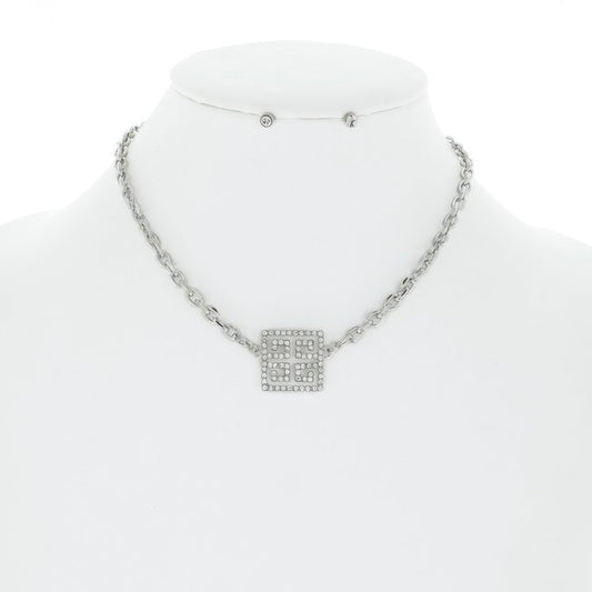 Greek Key Pathway Necklace Set - KAM Family Botanics