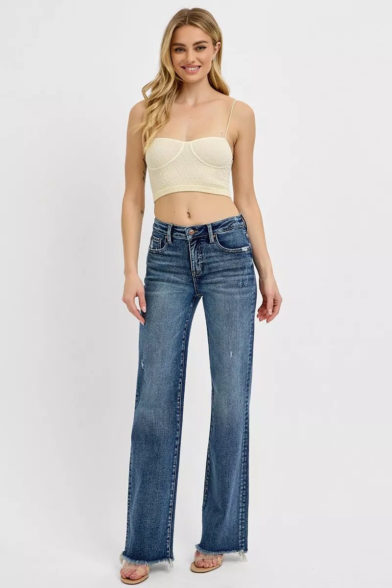 High Rise Tummy Control Jeans (Tall Girl Friendly) - KAM Family Botanics