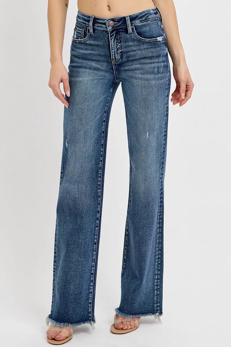 High Rise Tummy Control Jeans (Tall Girl Friendly) - KAM Family Botanics