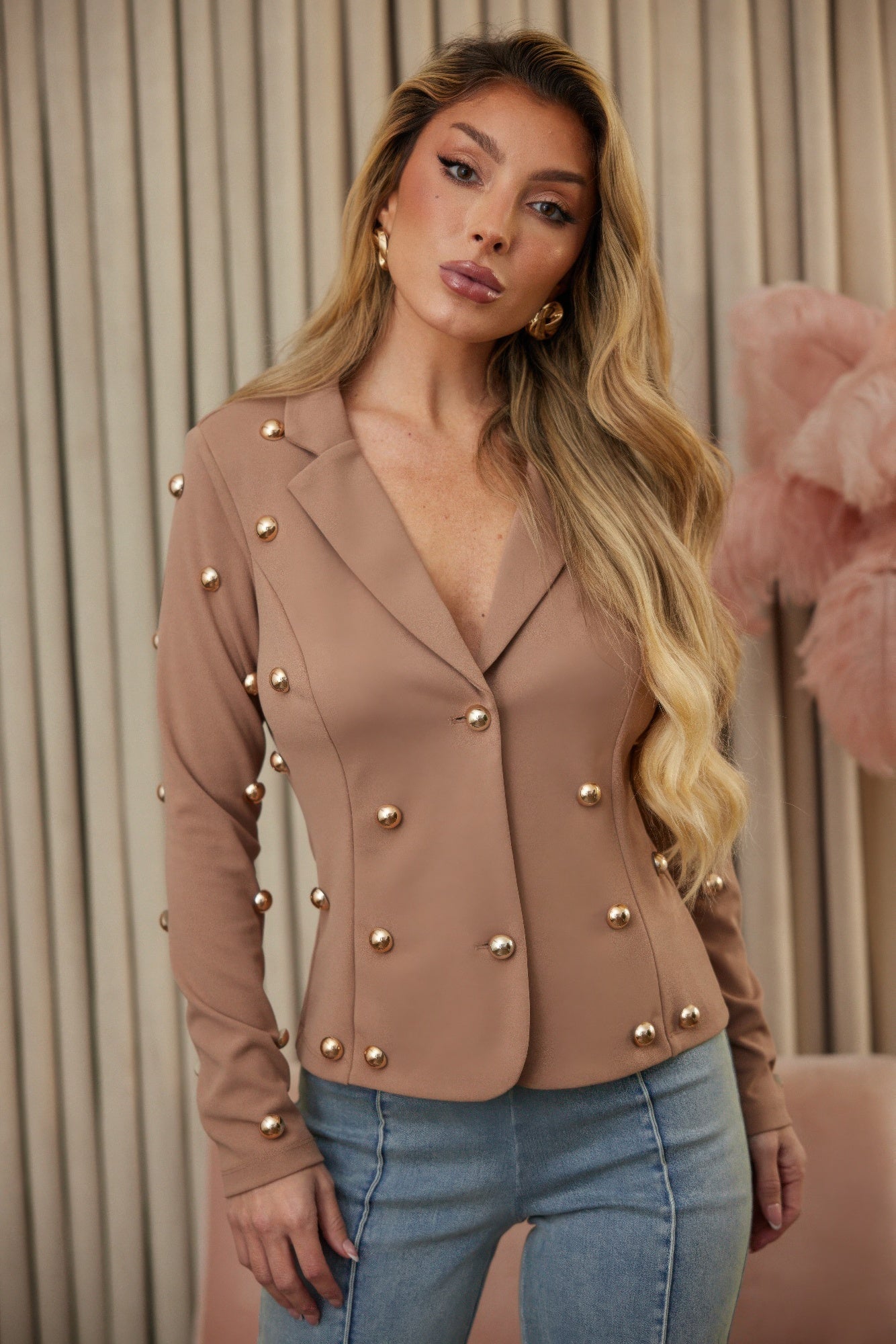 In Charge Studded Jacket - KAM Family Botanics