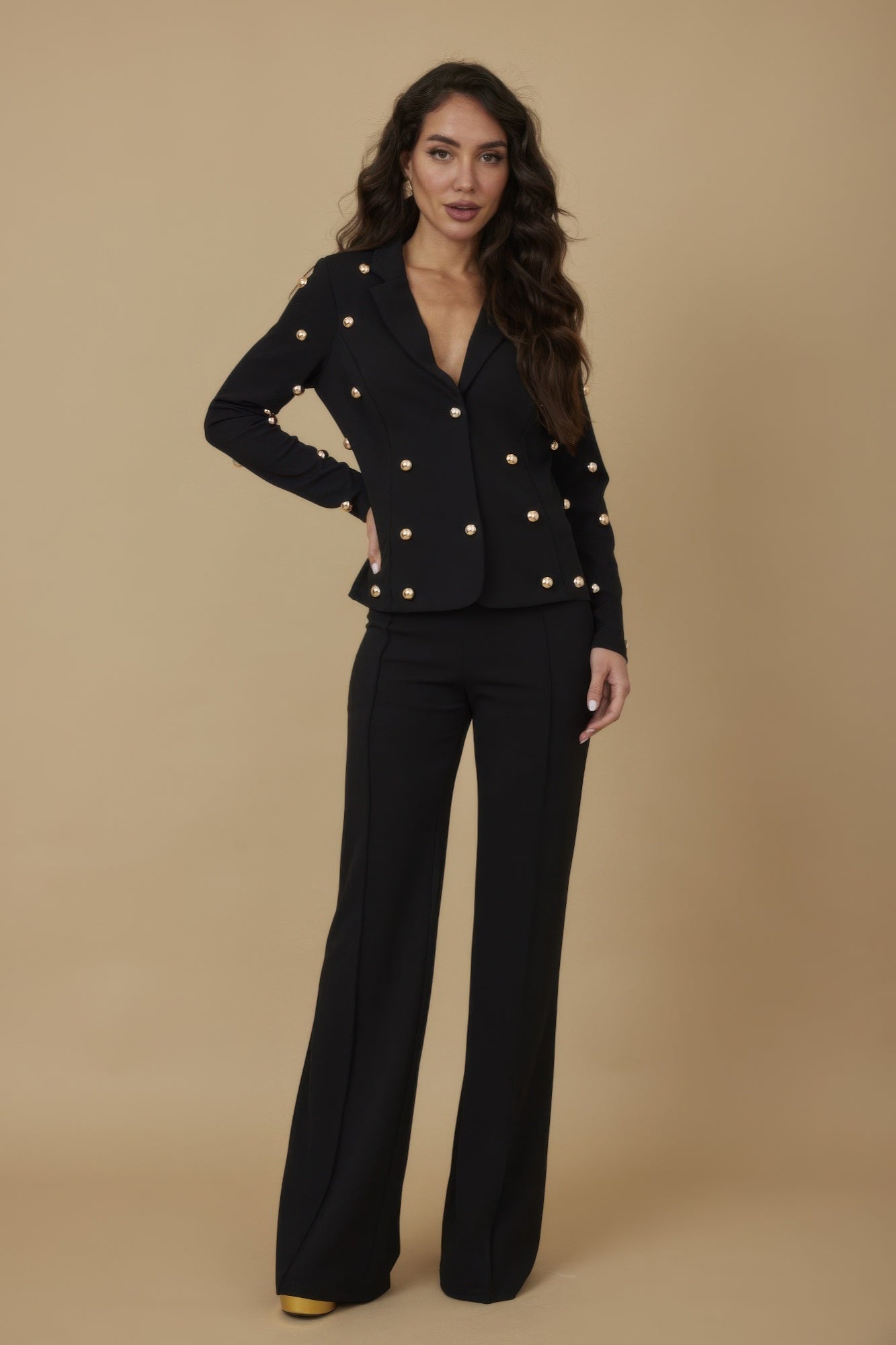 In Charge Studded Jacket - KAM Family Botanics