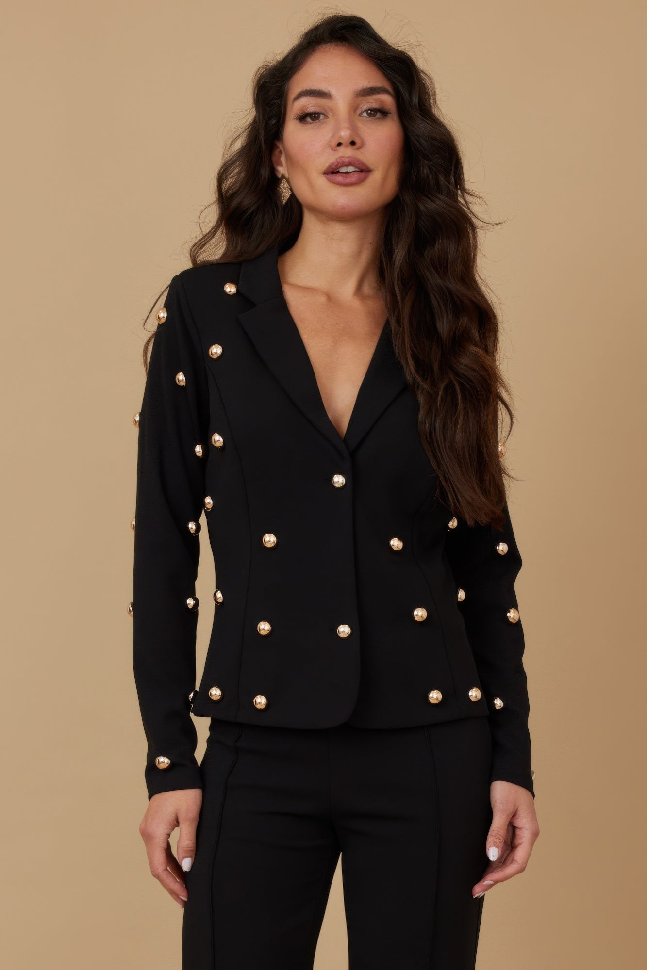 In Charge Studded Jacket - KAM Family Botanics