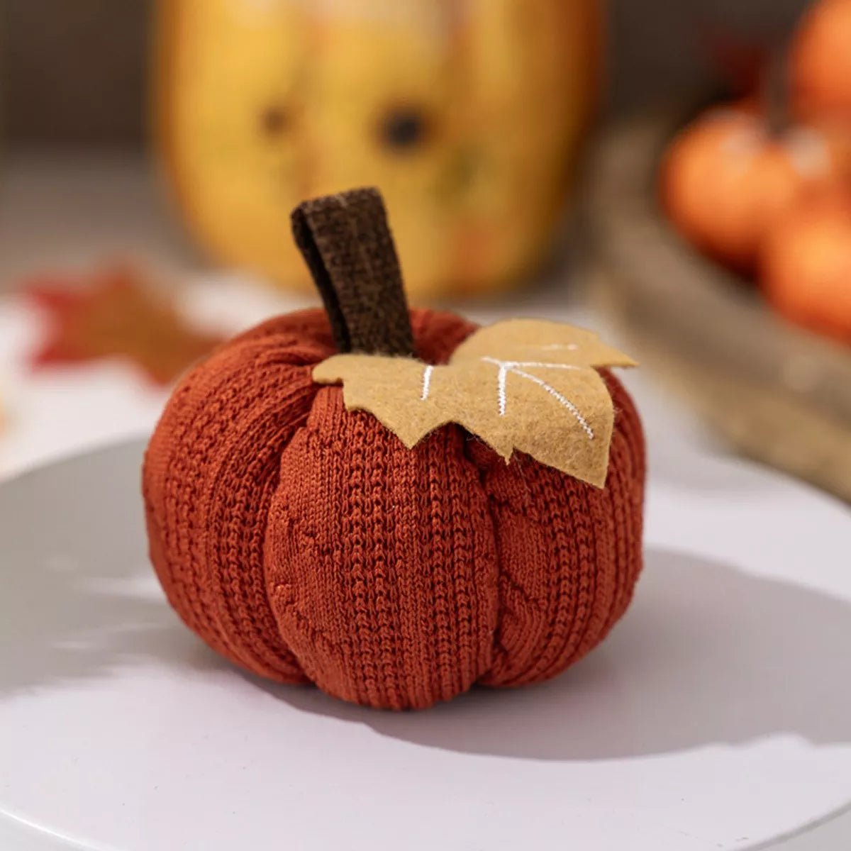 Knitted Pumpkin Decorative Ornaments - KAM Family Botanics