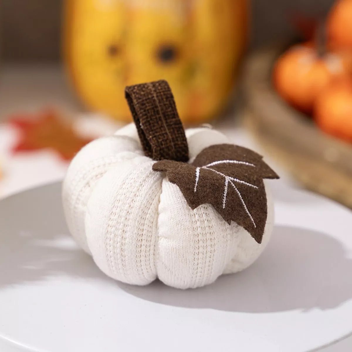 Knitted Pumpkin Decorative Ornaments - KAM Family Botanics
