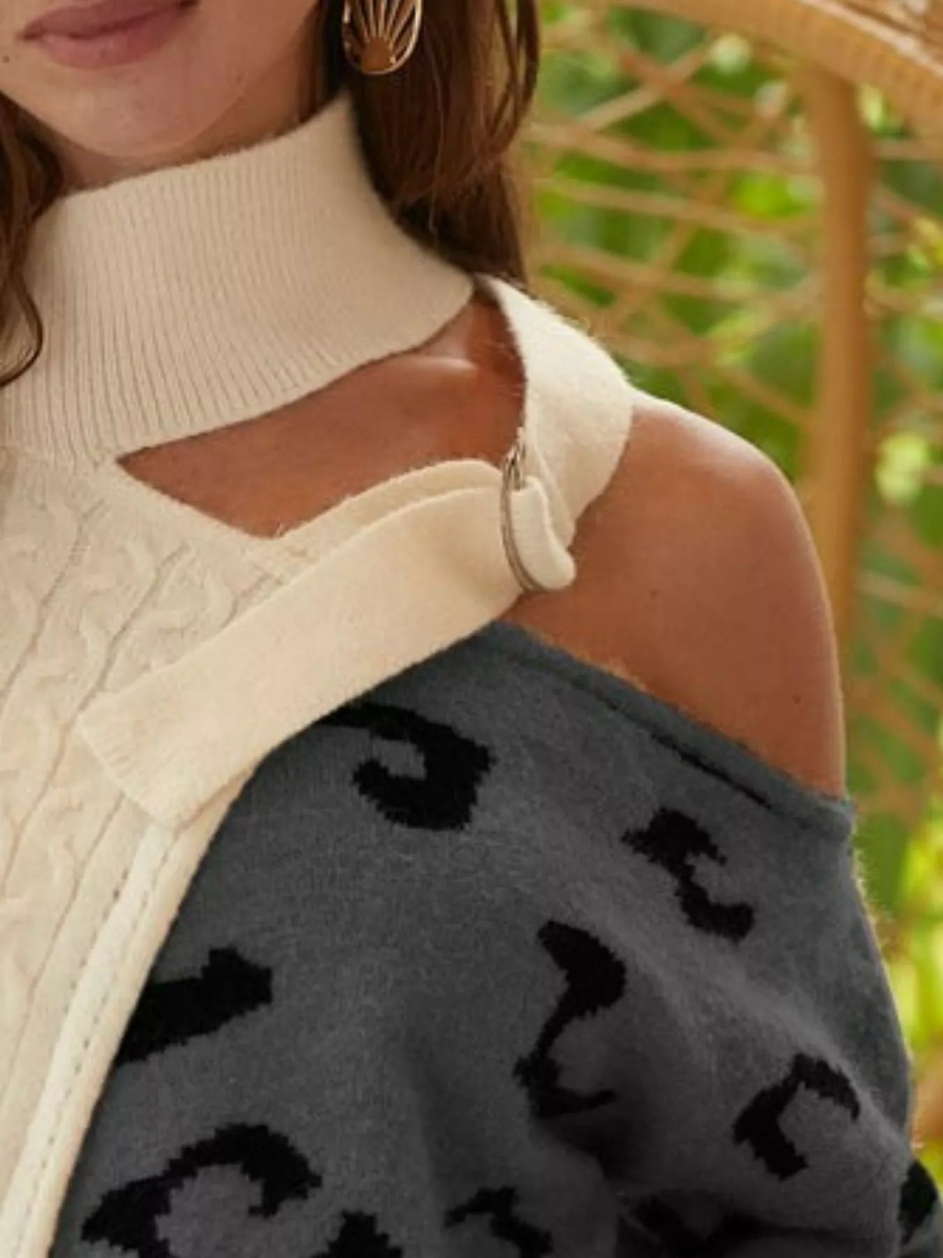 Lateral Move Asymmetrical Sweater - KAM Family Botanics