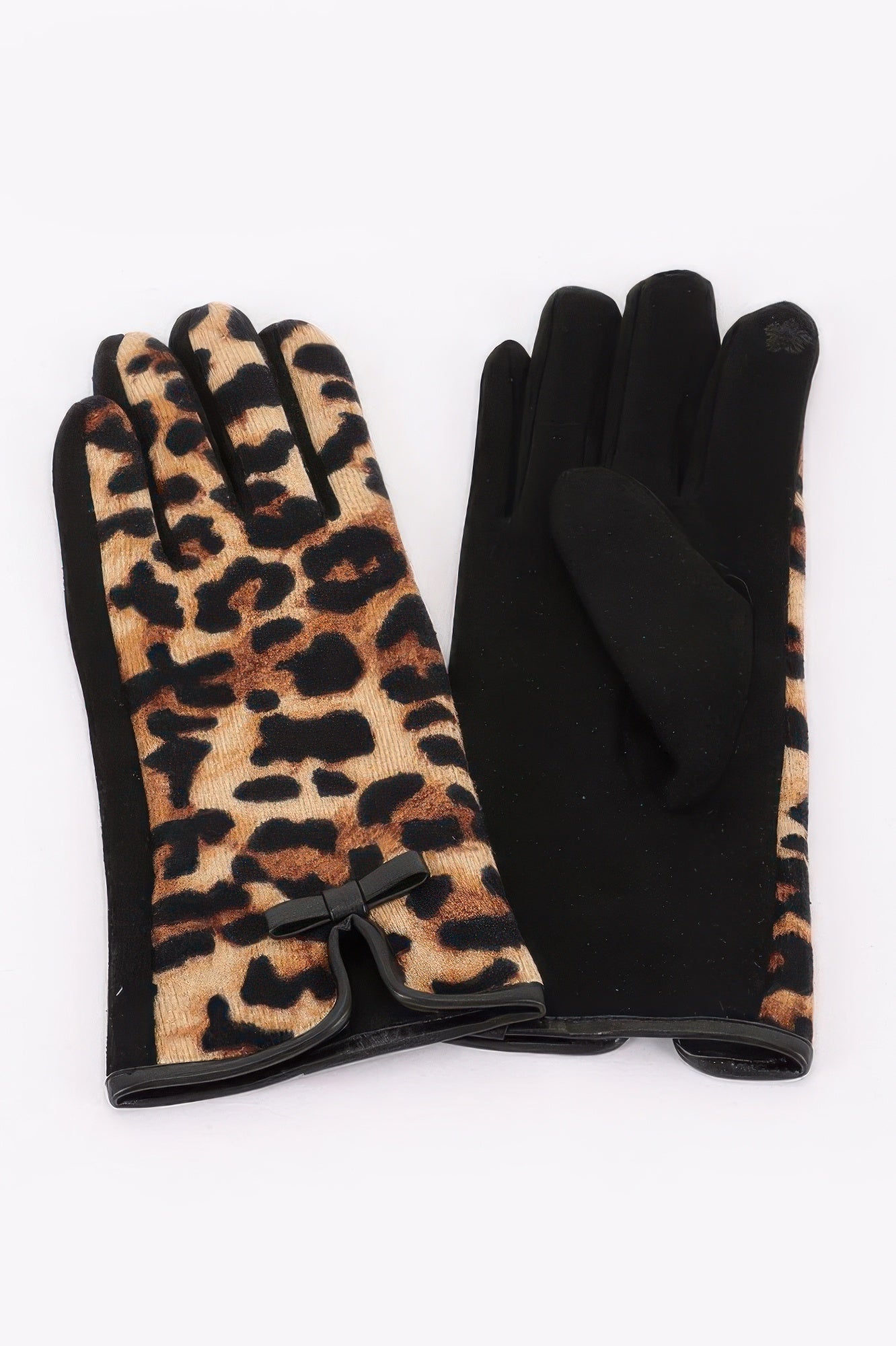 Leopard Print Knitted Gloves - KAM Family Botanics