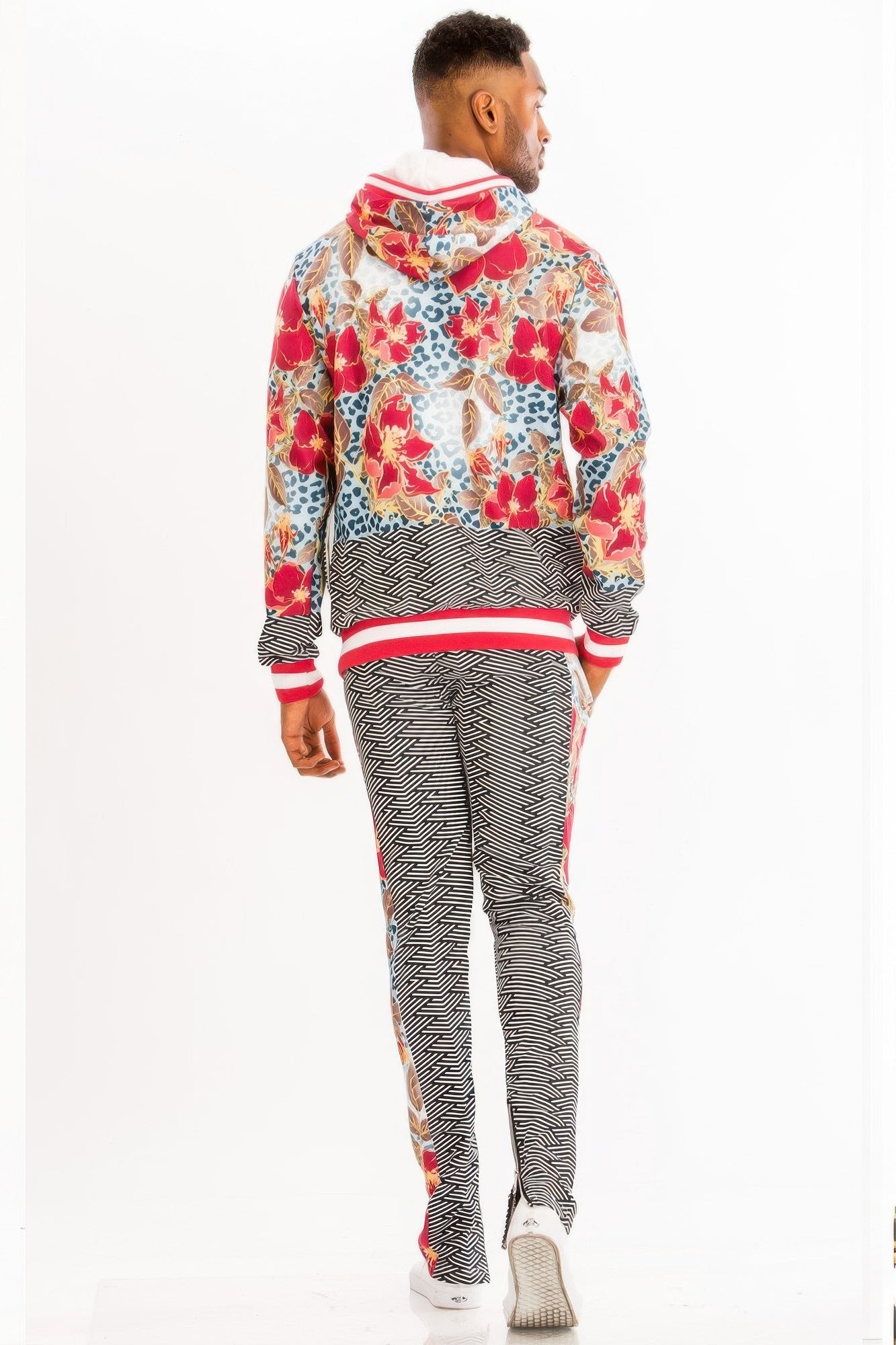 Life Contrast Hoodie And Sweat Set - KAM Family Botanics