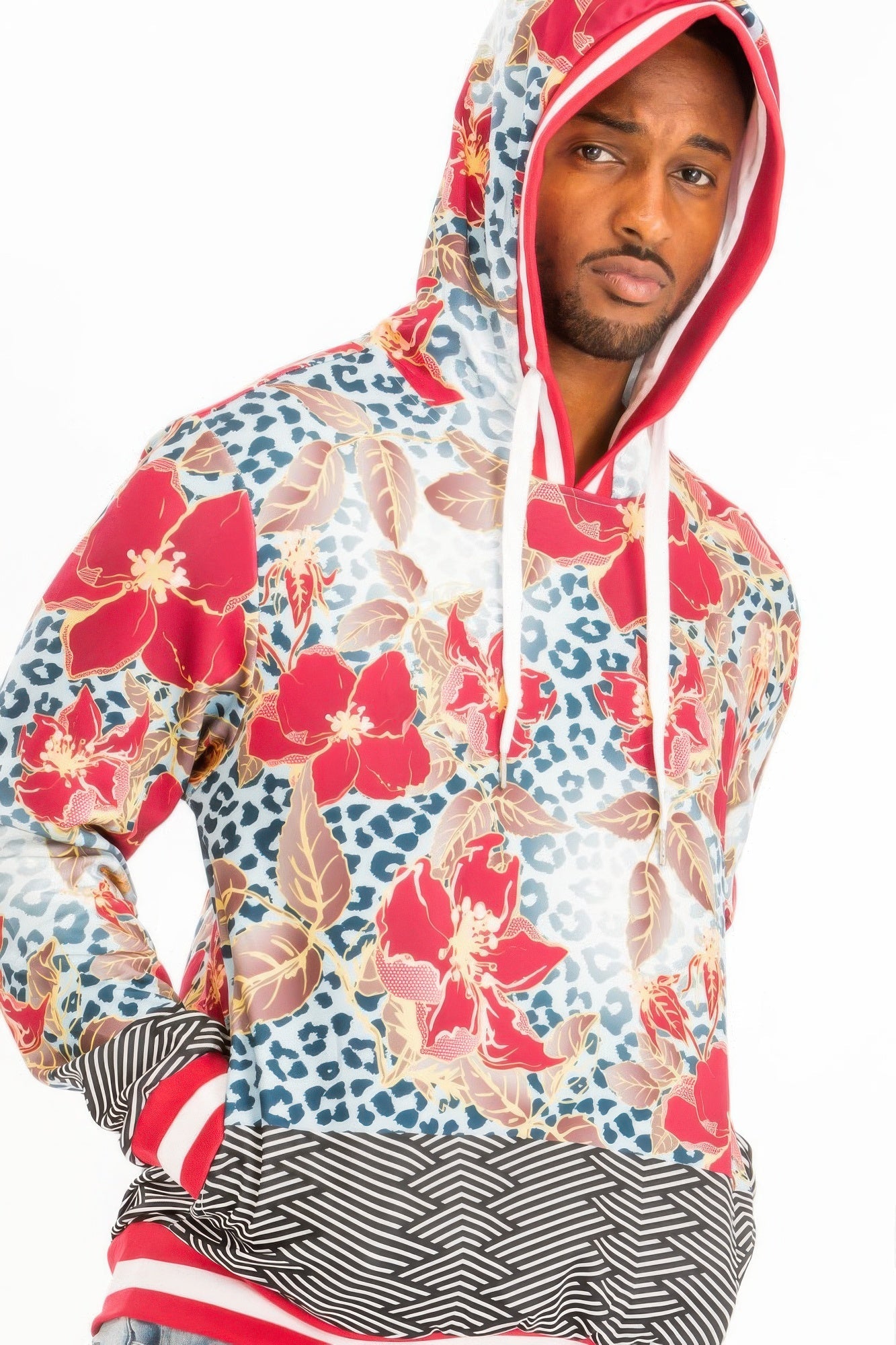 Life Contrast Hoodie And Sweat Set - KAM Family Botanics