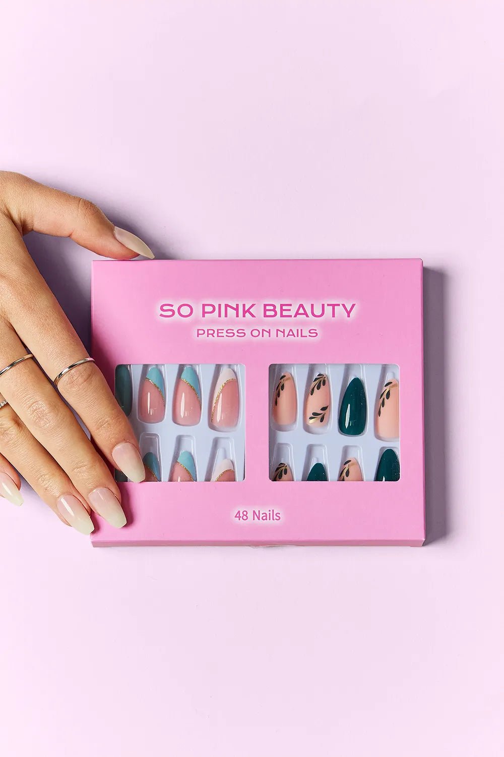 Marbleized Soft Girl Press On Nails 2 Packs - KAM Family Botanics By Kesha