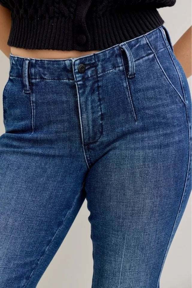 Mid Rise Bootcut Jeans with Welt Pockets - KAM Family Botanics