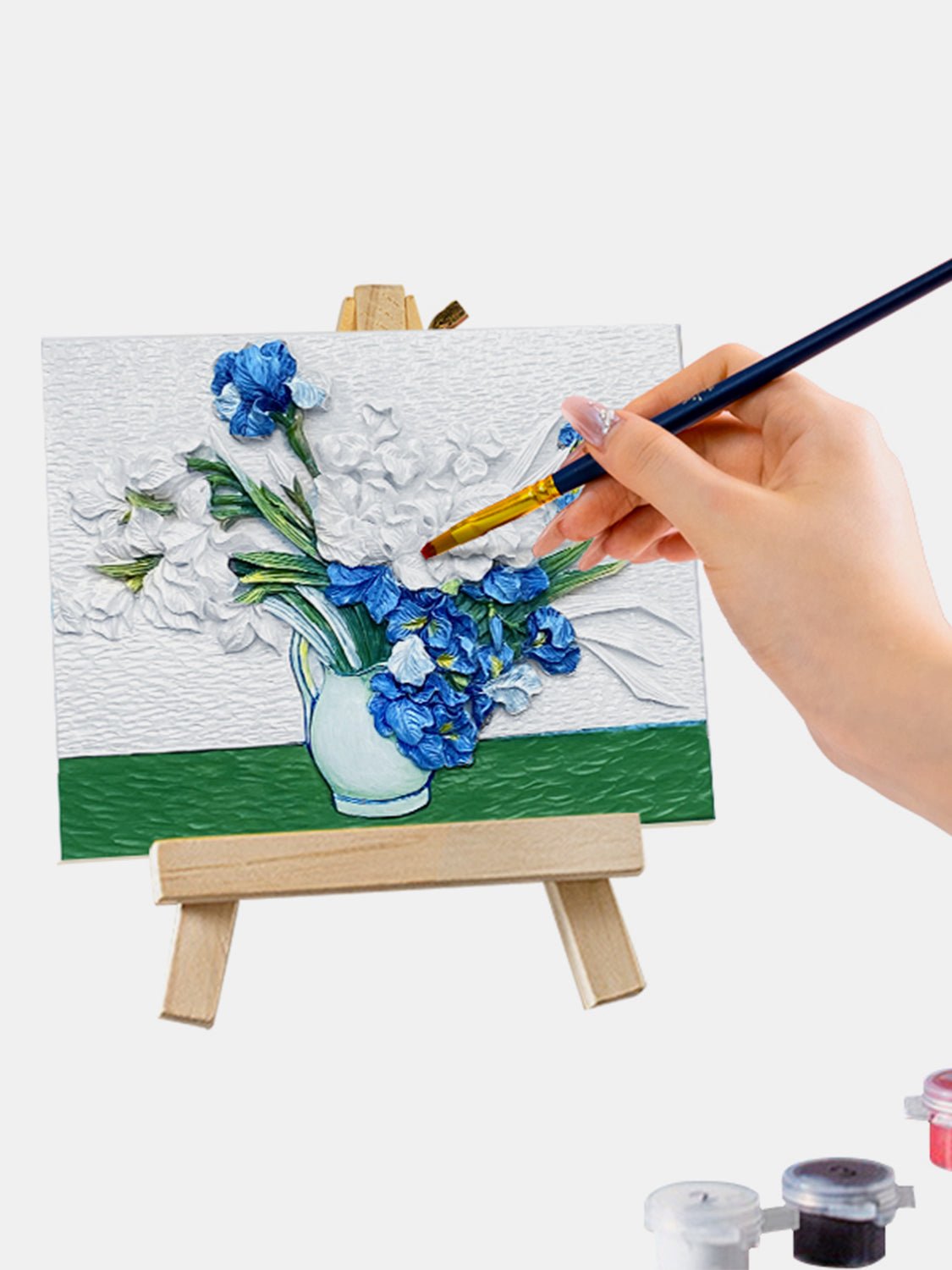 RVan Gogh's Irises DIY 3D Oil Painting Kit - KAM Family Botanics By Kesha