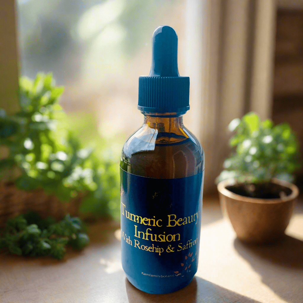 Turmeric Beauty Oil With Saffron & Rosehip - KAM Family Botanics By Kesha