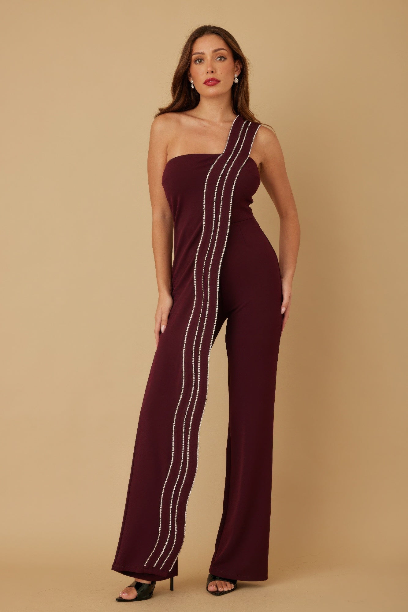 You Go Girl Rhinestone Edge Jumpsuit - KAM Family Botanics
