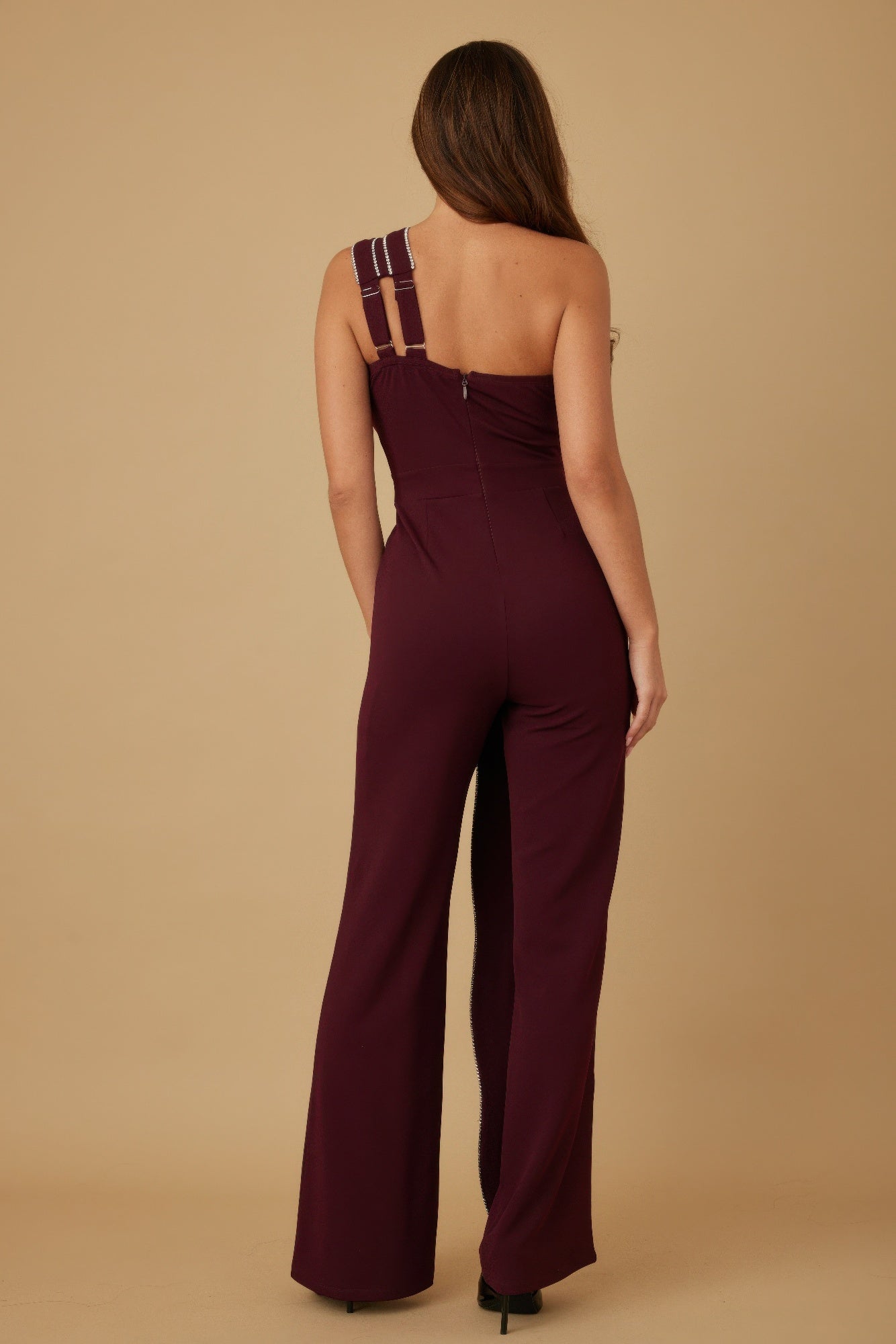 You Go Girl Rhinestone Edge Jumpsuit - KAM Family Botanics