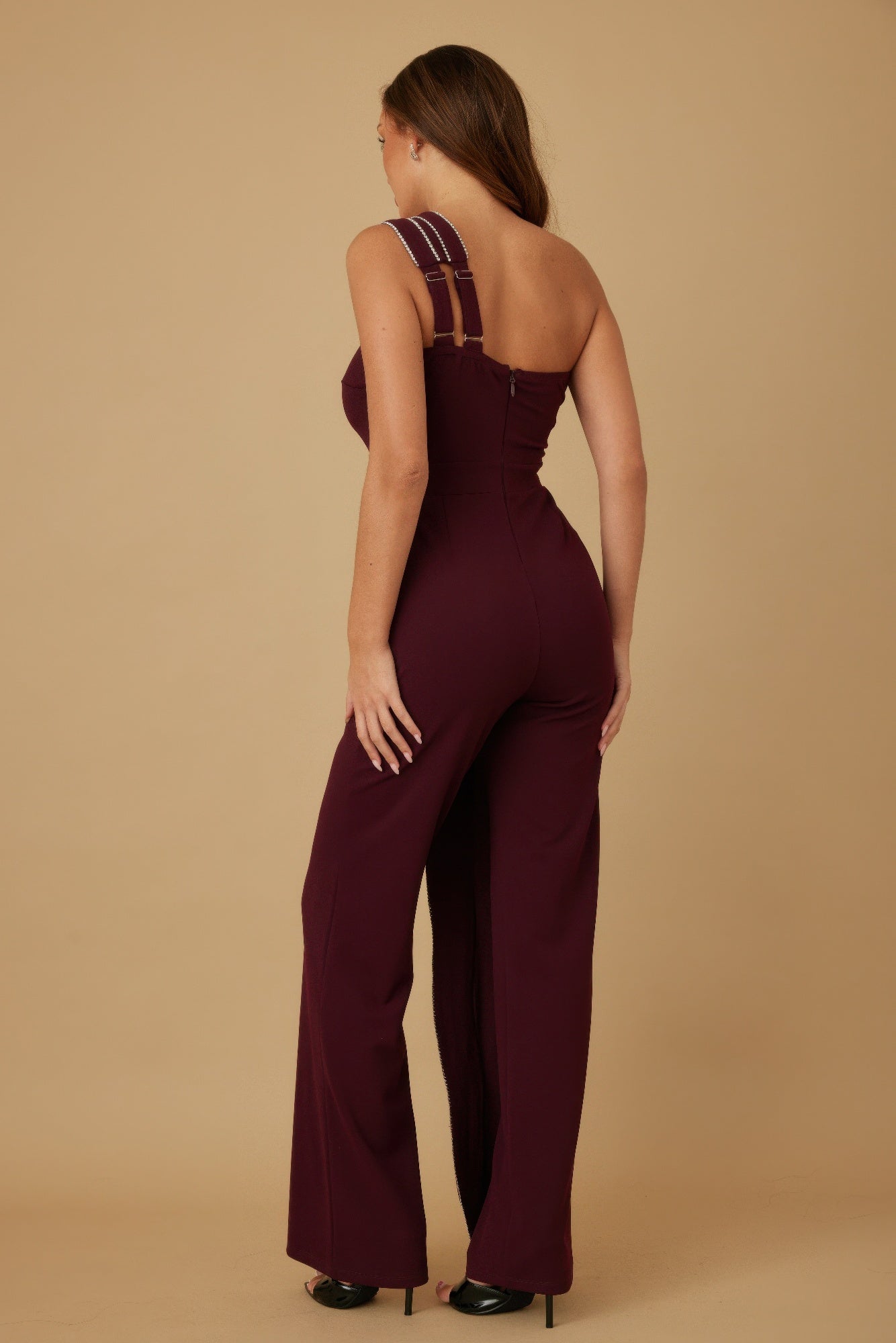 You Go Girl Rhinestone Edge Jumpsuit - KAM Family Botanics
