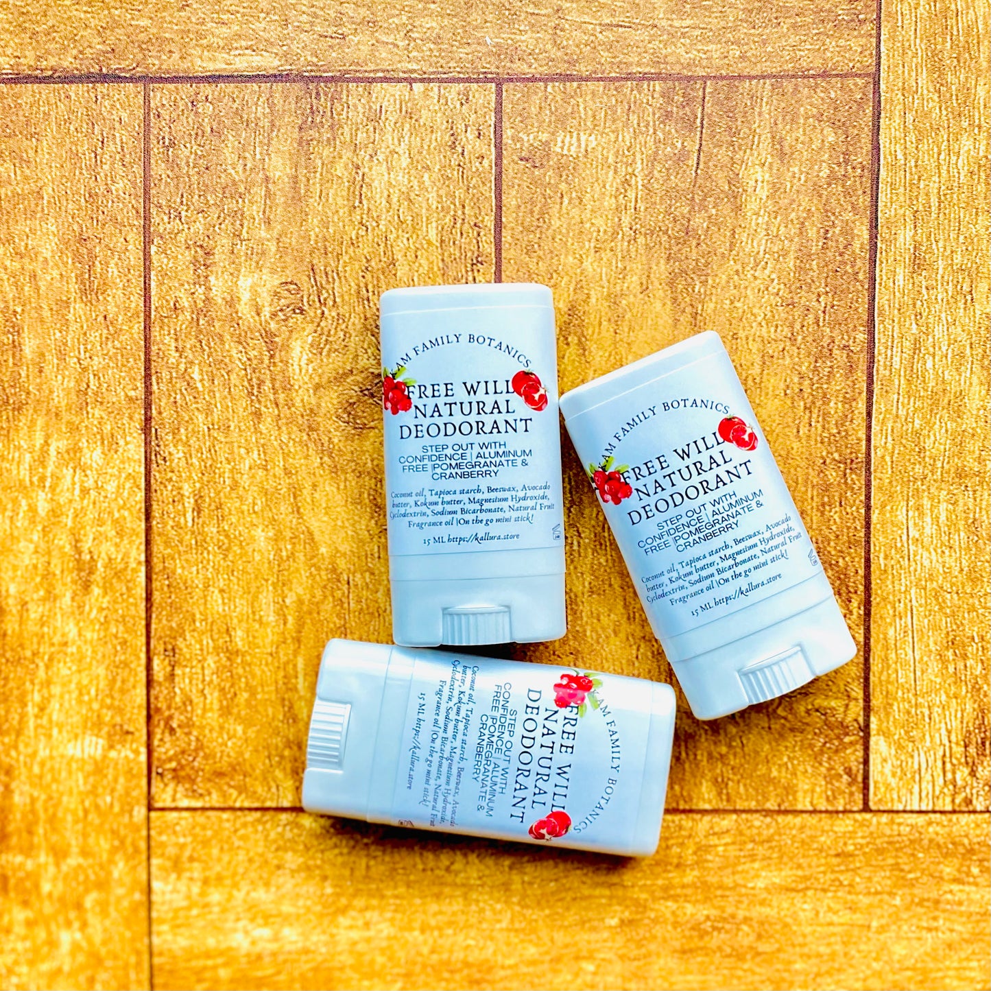 Free Will On The Go Deodorant Mini - Winter Edition KAM Family Botanics & Kallura