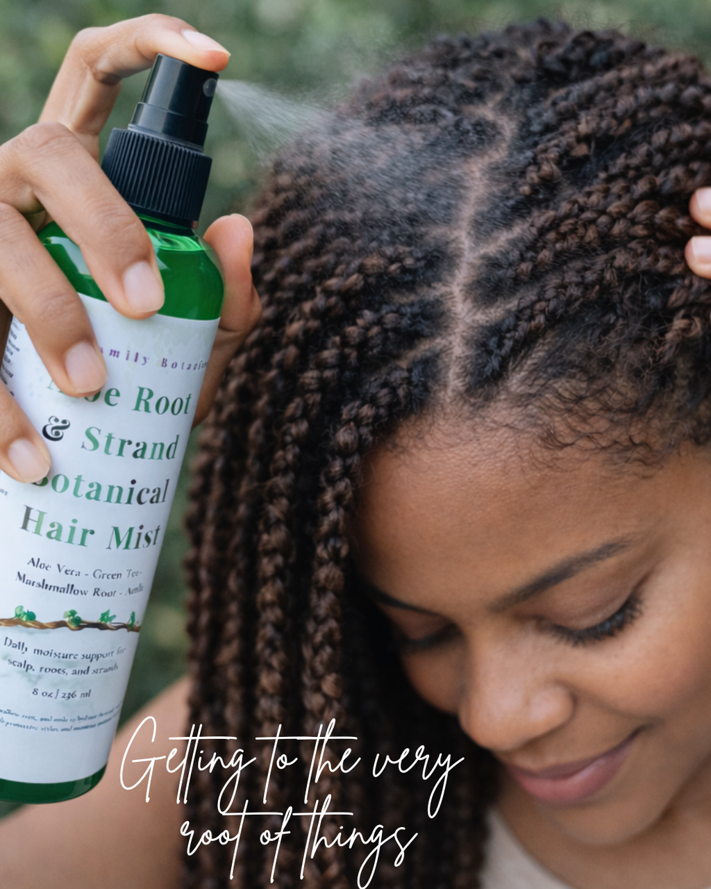 Aloe Root & Strand Botanical Hair Mist - KAM Family Botanics