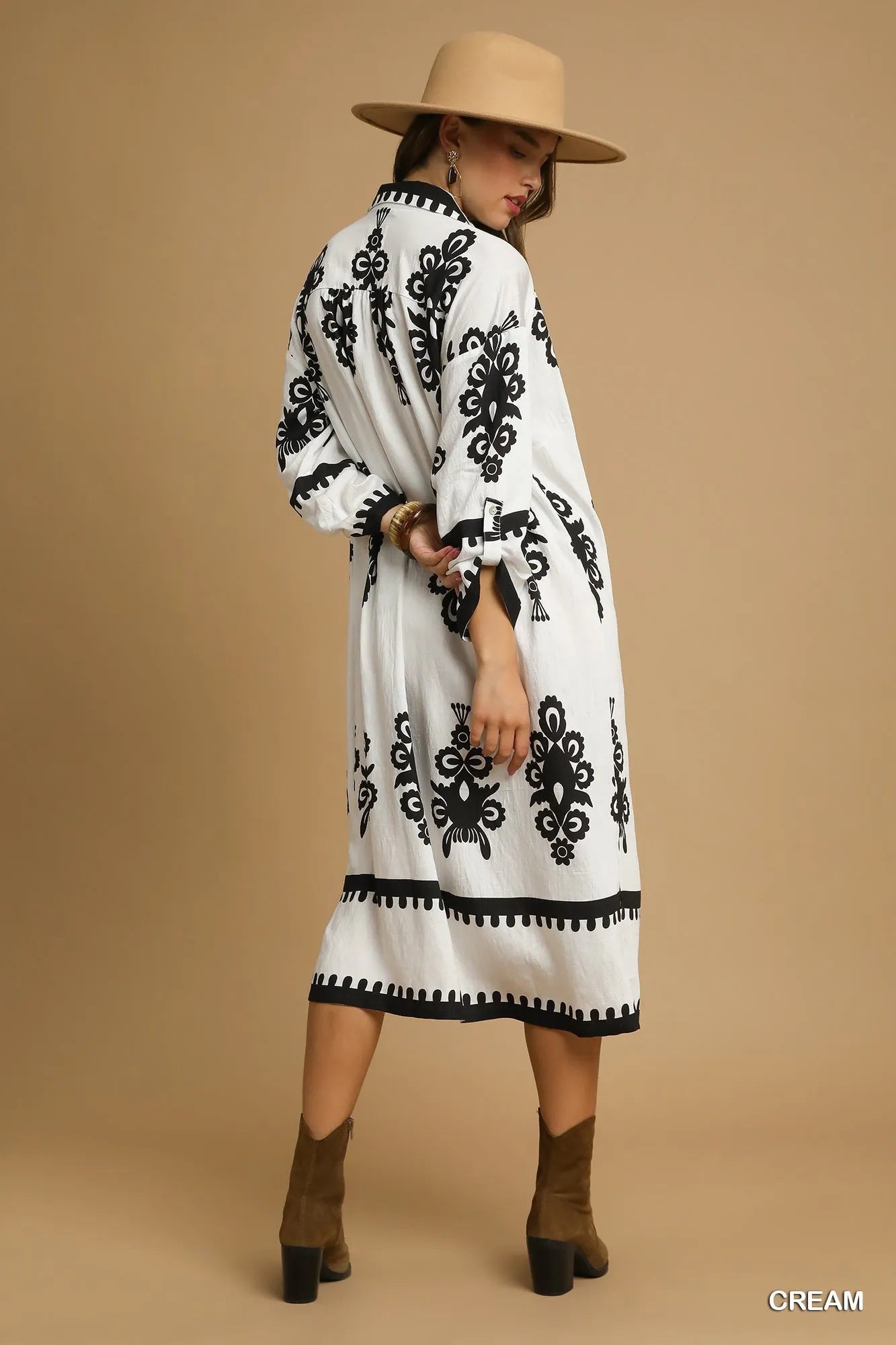 Abstract Print Midi Dress (selling fast!) - KAM Family Botanics
