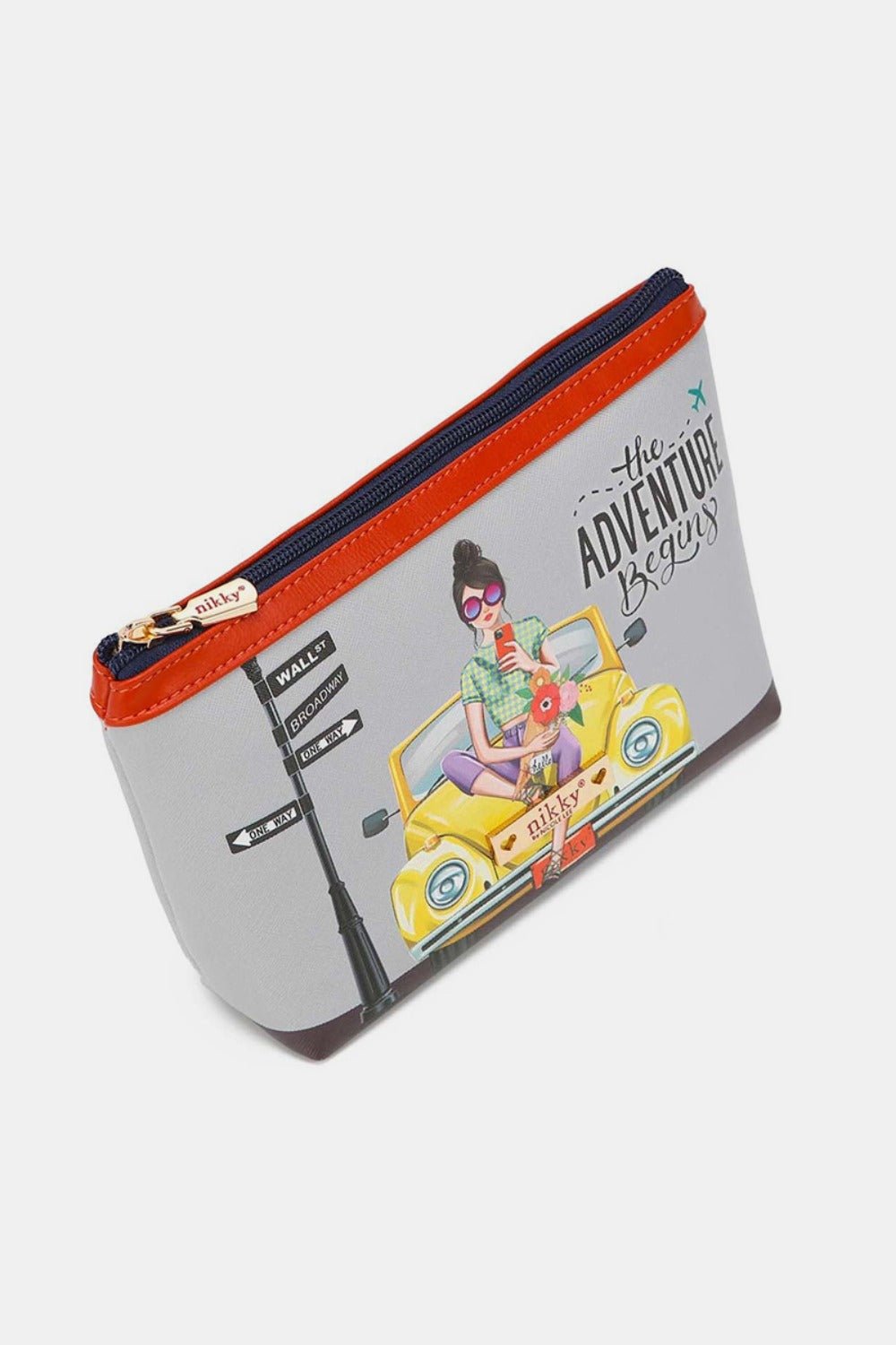 Adventure Begins Large Cosmetic Pouch - KAM Family Botanics By Kesha