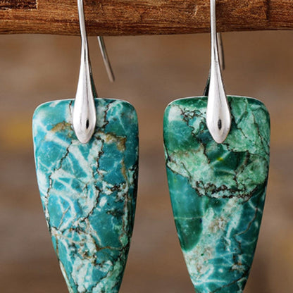 Arrow Natural Stone Geometric Shape Earrings - KAM Family Botanics By Kesha