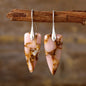 Arrow Natural Stone Geometric Shape Earrings - KAM Family Botanics By Kesha