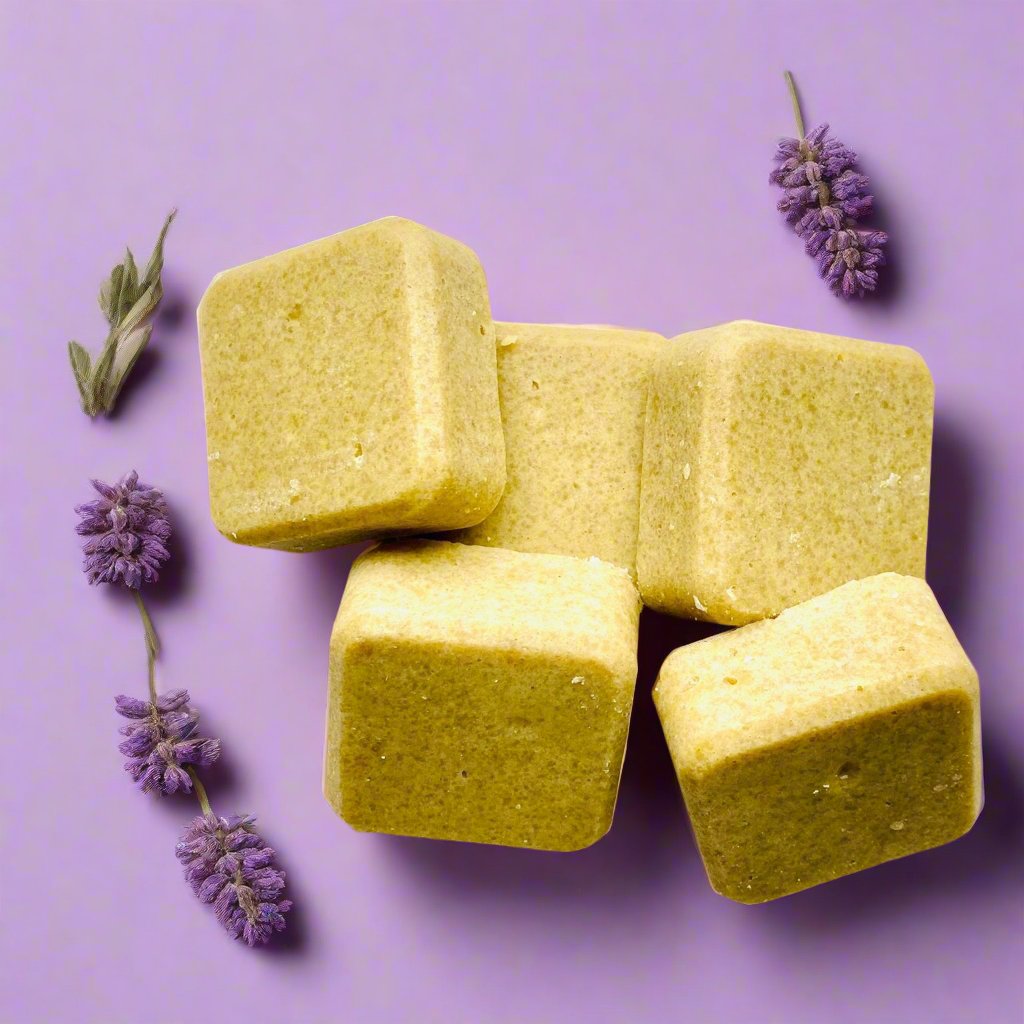 Bamboo & Rice Protein Shampoo Bar - Lavender - KAM Family Botanics By Kesha