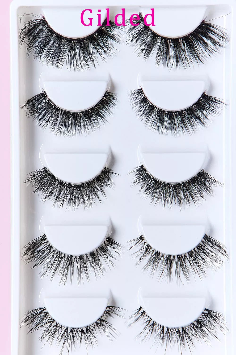 Beautiful Faux Mink Eyelashes Variety Pack 5 Pairs - KAM Family Botanics By Kesha